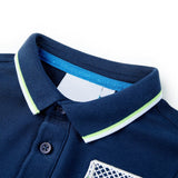 VidaXL børne polo shirt 104 marineblå