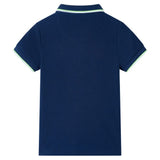VidaXL børne poloshirt 116 marineblå