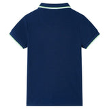 VidaXL børne polo shirt 128 marineblå