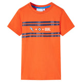 VidaXL Børneskjorte 104 mørk orange