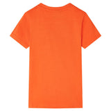 VidaXL Børneskjorte 104 mørk orange