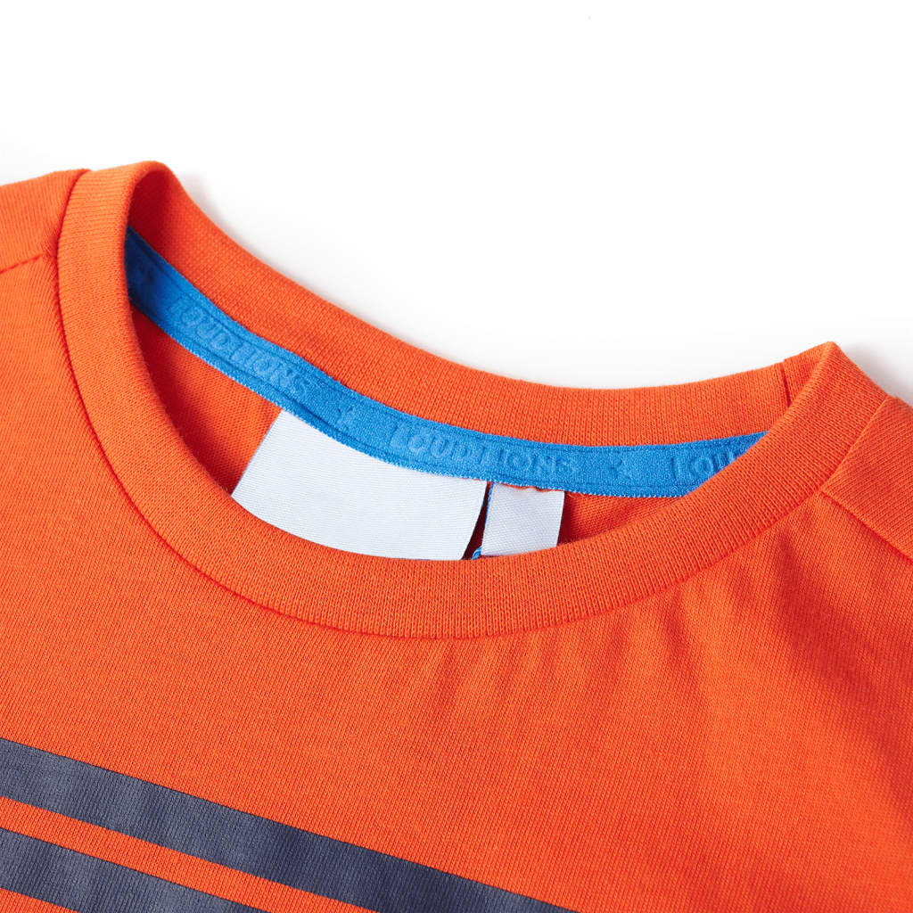 VidaXL børneskjorte 116 mørk orange