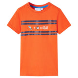 VidaXL børneskjorte 140 mørk orange