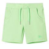 VidaXL Børneshorts 92 fluorescerende grøn