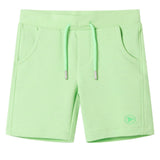 VidaXL Børneshorts 104 fluorescerende grøn