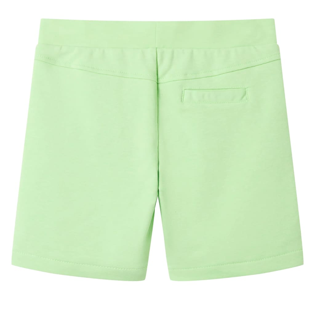 VidaXL Børneshorts 104 fluorescerende grøn