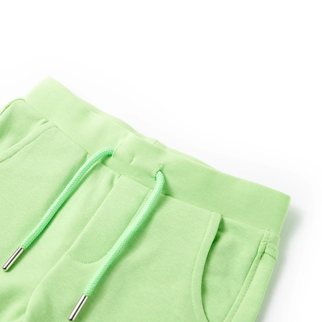 VidaXL Børneshorts 104 fluorescerende grøn
