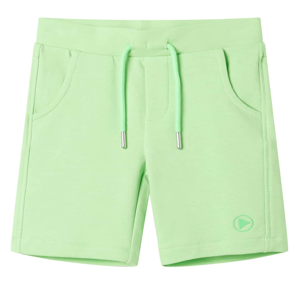 VidaXL børneshorts 128 fluorescerende grøn