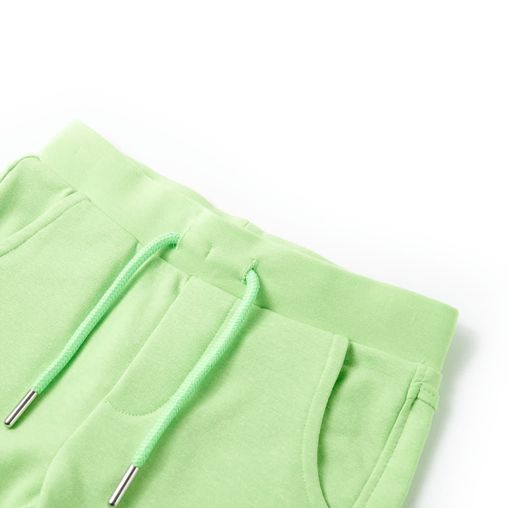VidaXL børneshorts 128 fluorescerende grøn
