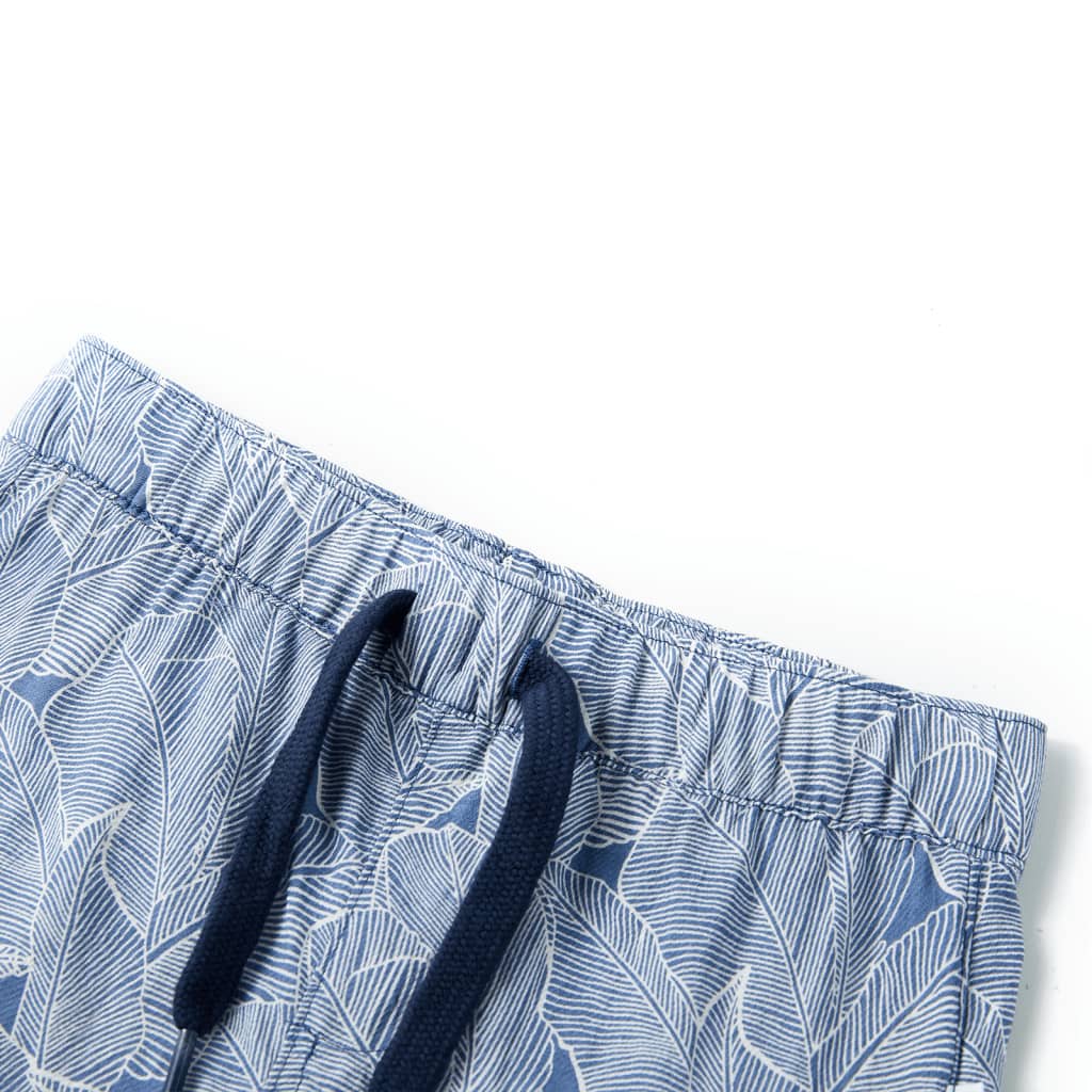 VidaXL børneshorts med snøre 104 mørkeblå