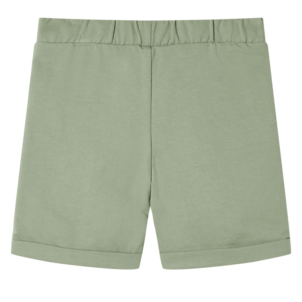 VidaXL Børneshorts med snøre 116 lys khaki