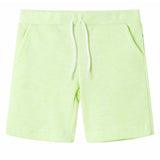 VidaXL Børneshorts med snøre 128 neongul
