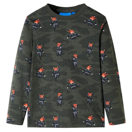 Vidaxl børnepyjamas med lange ærmer 92 khaki