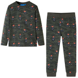 Vidaxl børnepyjamas med lange ærmer 128 khaki