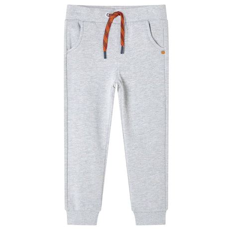 VidaXL Børne joggingbukser 140 grå melange