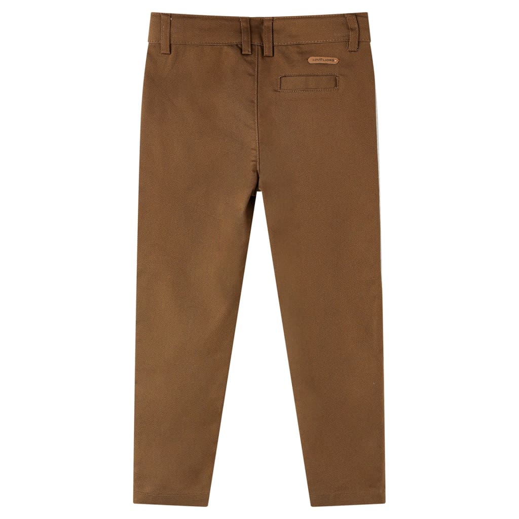 VidaXL børnebukser 116 cognac farvet
