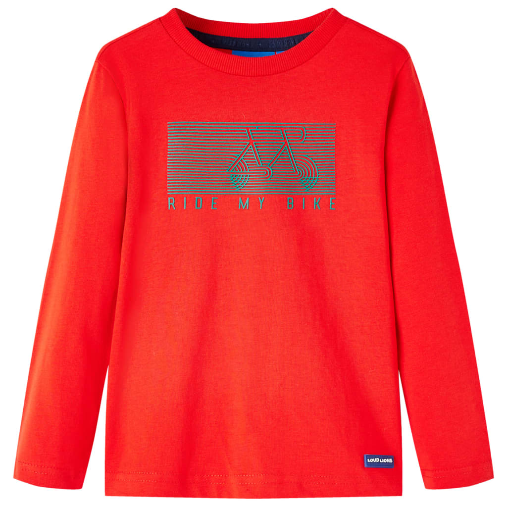 VidaXL Kindershirt med lange mouwen 92 rød