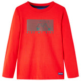 VidaXL Kindershirt med lange mouwen 140 rød