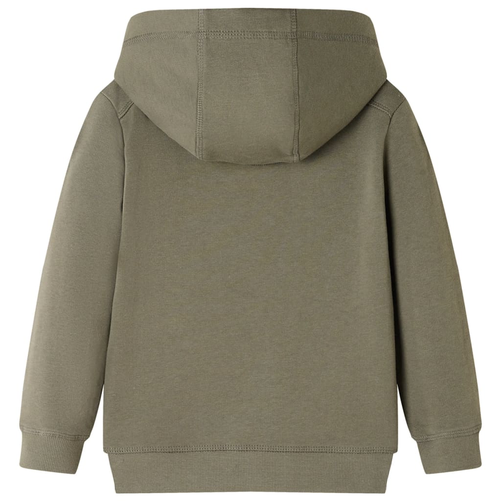 VidaXL Børnetrøje med hætte 92 khaki