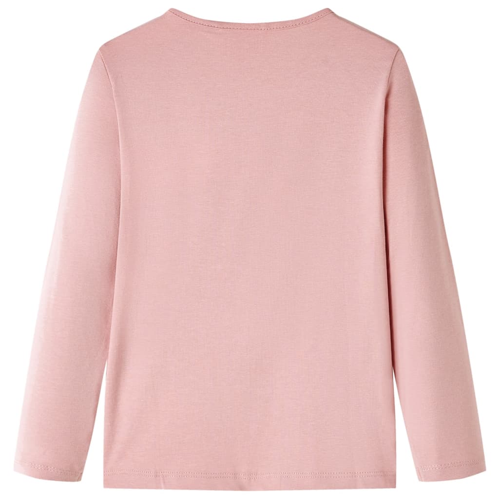 VidaXL børneskjorte med lange ærmer 104 lys pink