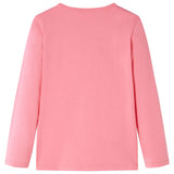 VidaXL børneskjorte med lange ærmer 128 pink