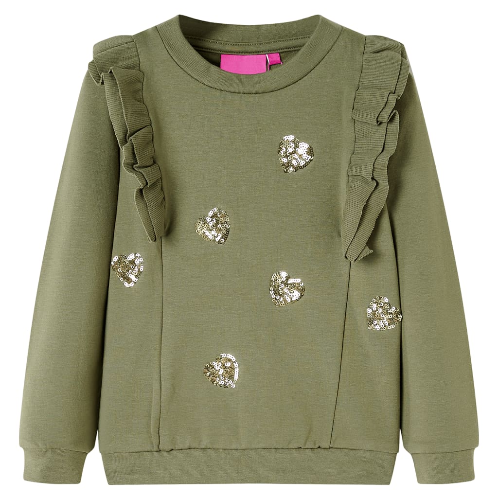 VidaXL børnetrøje 128 khaki