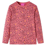 VidaXL Børnepyjamas med lange ærmer 140 old pink