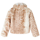 VidaXL Børnefrakke 140 imiteret pels cognac farvet
