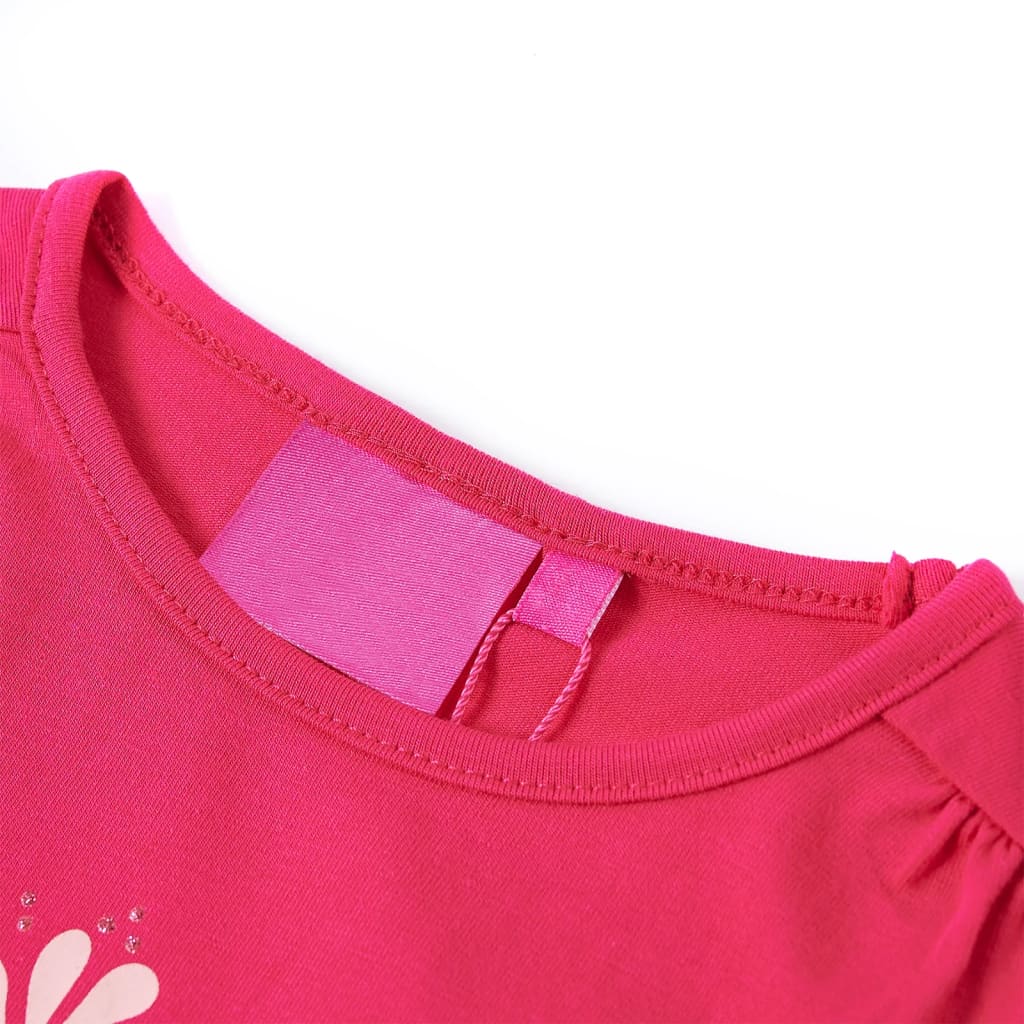 VidaXL Børneskjorte med lange ærmer 92 lys pink