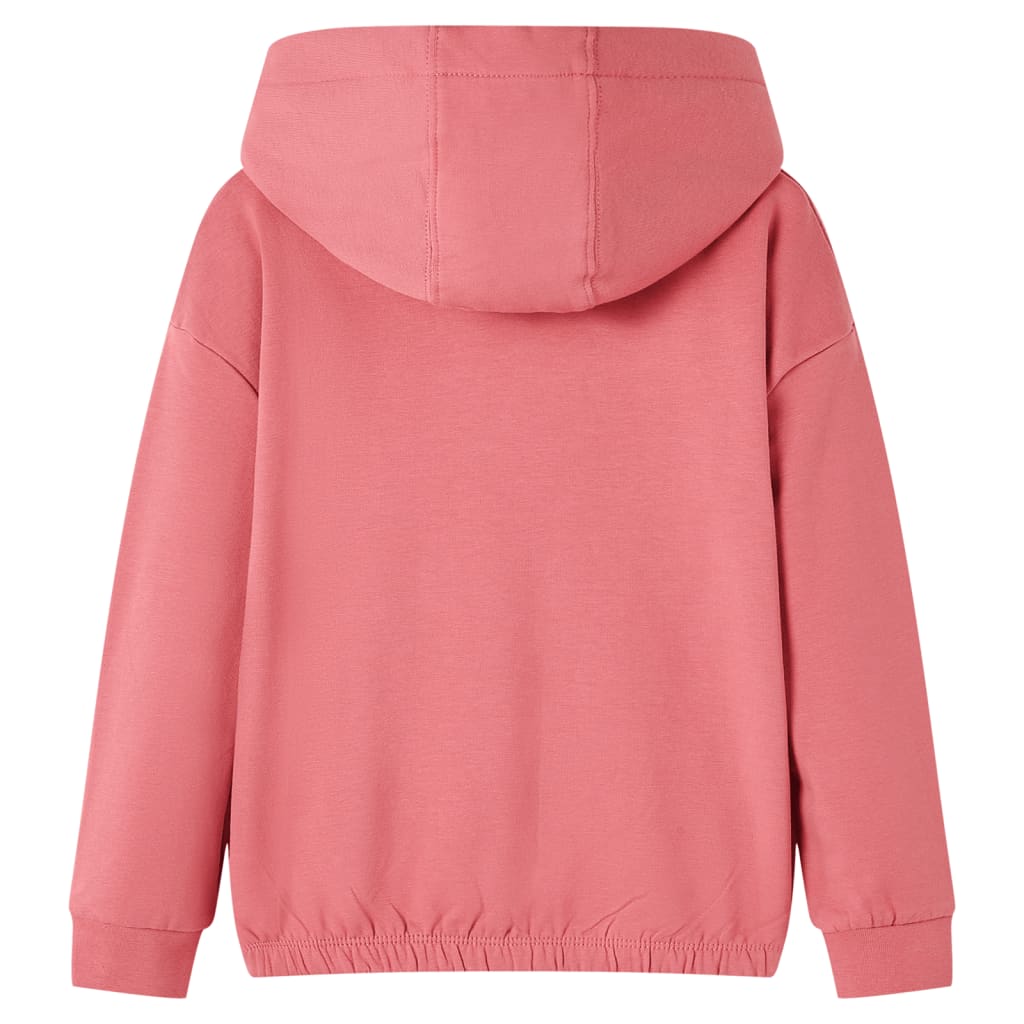 VidaXL børnetrøje med hætte 104 old pink