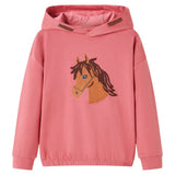 VidaXL Børnetrøje med hætte 116 old pink