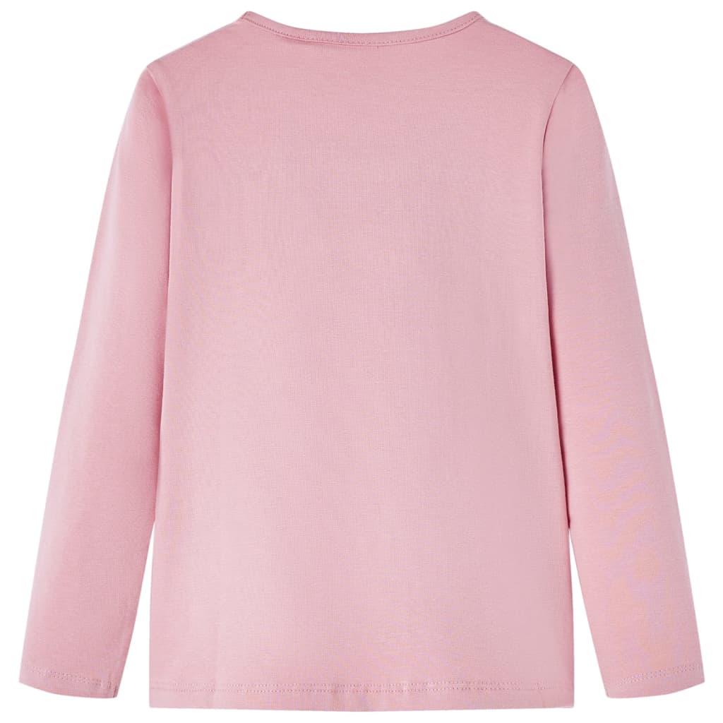 VidaXL Børneskjorte med lange ærmer 128 lys pink