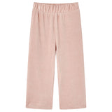 VidaXL Børnebukser 104 fløjl Lys pink