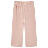 VidaXL Børnebukser 116 fløjl Lys pink