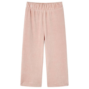 VidaXL Børnebukser 116 fløjl Lys pink