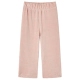 VidaXL Børnebukser 128 fløjl Lys pink