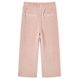 VidaXL Børnebukser 128 fløjl Lys pink