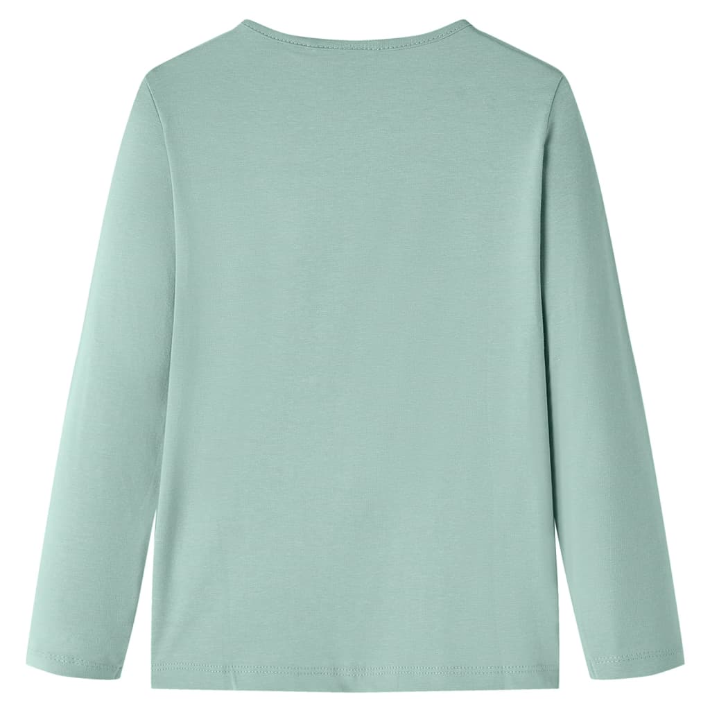 VidaXL Børneskjorte med lange ærmer 140 medium mint