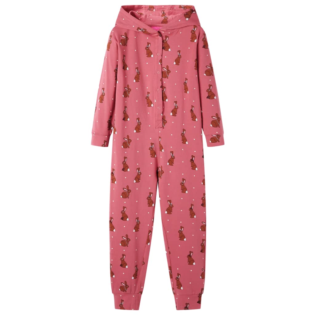 VidaXL børne-body med hætte 92 old pink