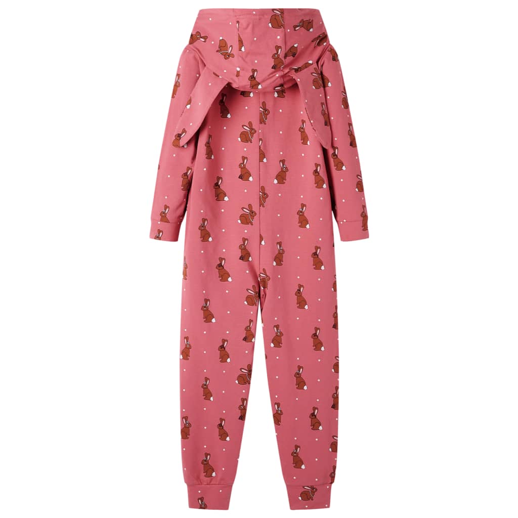 VidaXL børne-body med hætte 92 old pink