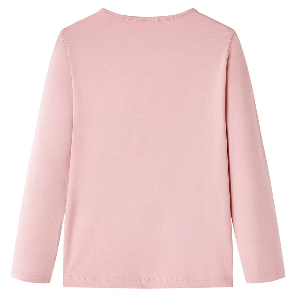 VidaXL Børneskjorte med lange ærmer 104 lys pink