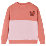 VidaXL børnetrøje blokdesign 116 pink