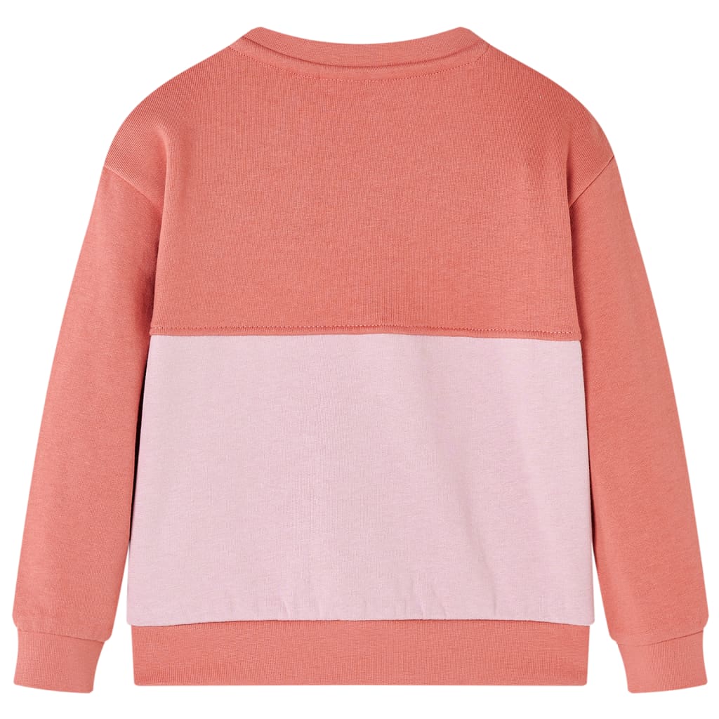 VidaXL børnetrøje blokdesign 128 pink