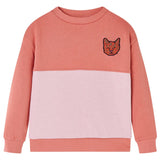VidaXL Børne sweater blok design 140 pink