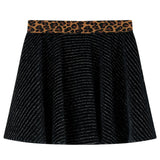 VidaXL børneskørt med leopard linning 116 sort