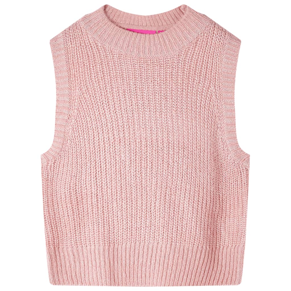 VidaXL børnespencer strikket 104 lys pink
