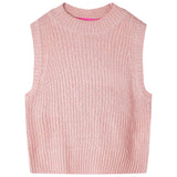 VidaXL børnespencer strikket 104 lys pink