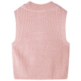 Vidaxl børnespencer strikket 116 lys pink