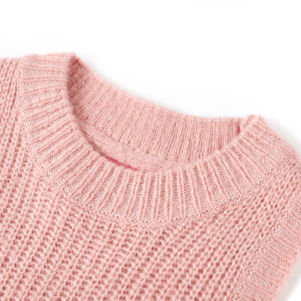 Vidaxl børnespencer strikket 116 lys pink