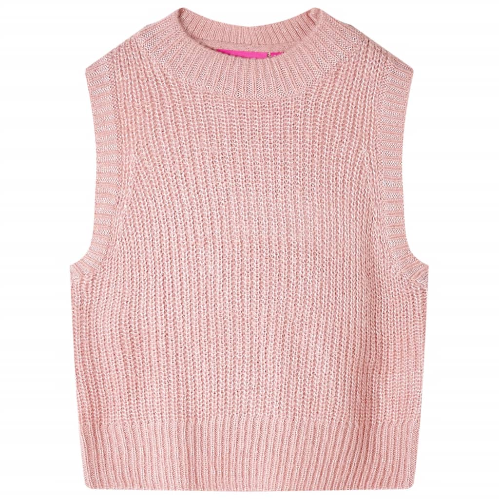 VidaXL Børnespencer strikket 140 lys pink